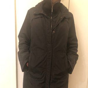 Postcard by Searle Black Full Zip Down Waterproof Coat